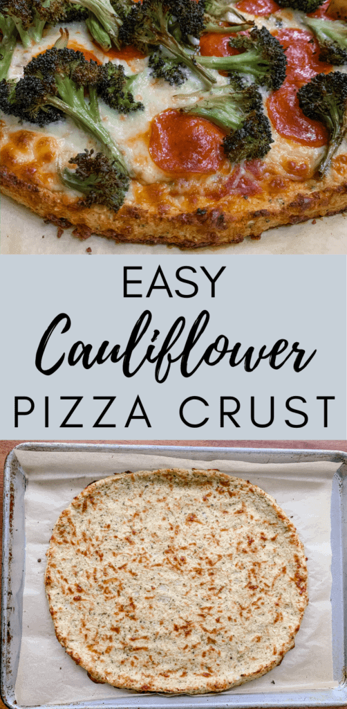 Easy cauliflower pizza crust healthy delicious
