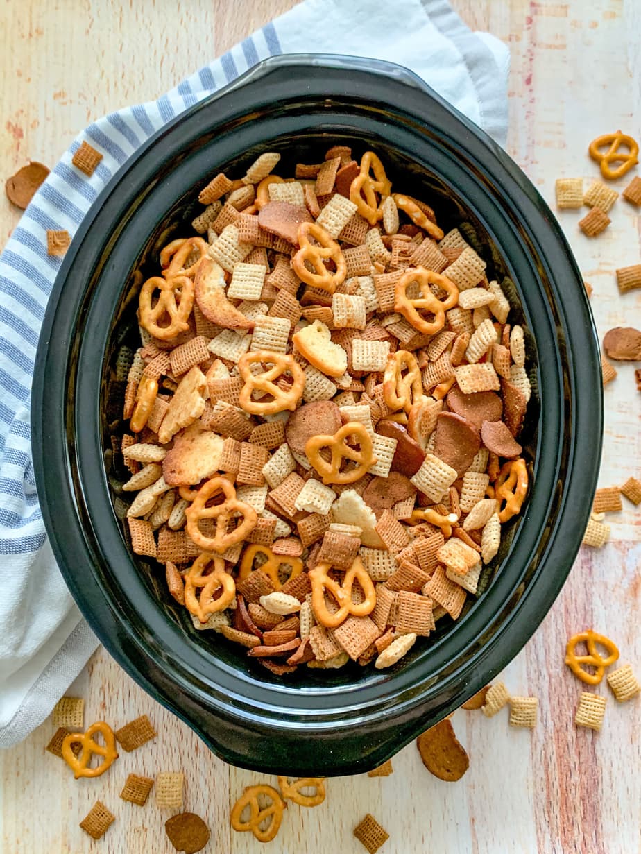Chex Party Mix Made In A Crockpot