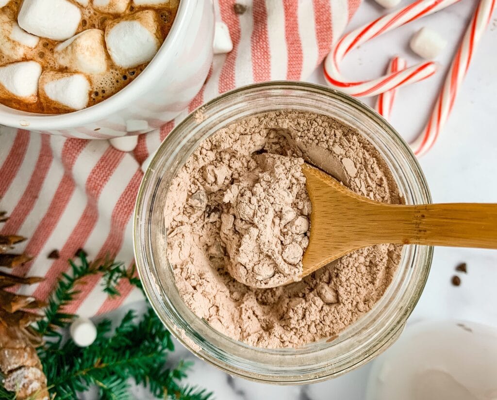 Hot Chocolate Mix In a Jar Made Without Powdered Milk