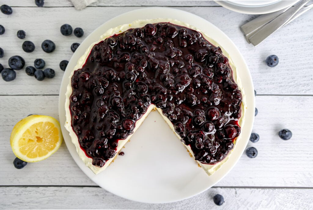 How to make a no bake blueberry cheesecake