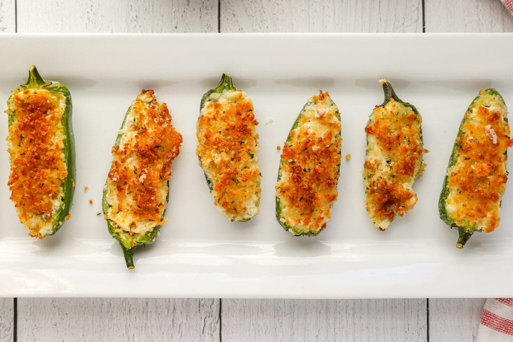 Crispy and cheesy air fryer jalapeno poppers