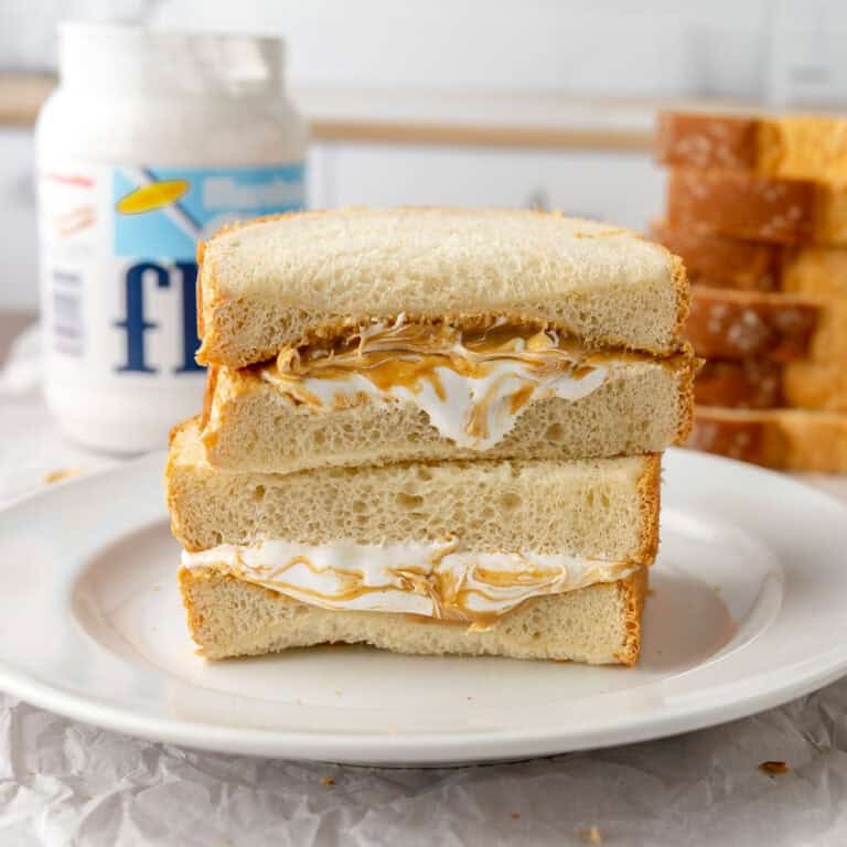 Fhit Fluffernutter Fluffernutter (Peanut Butter and Marshmallow Sandwich) - Barefoot In ...